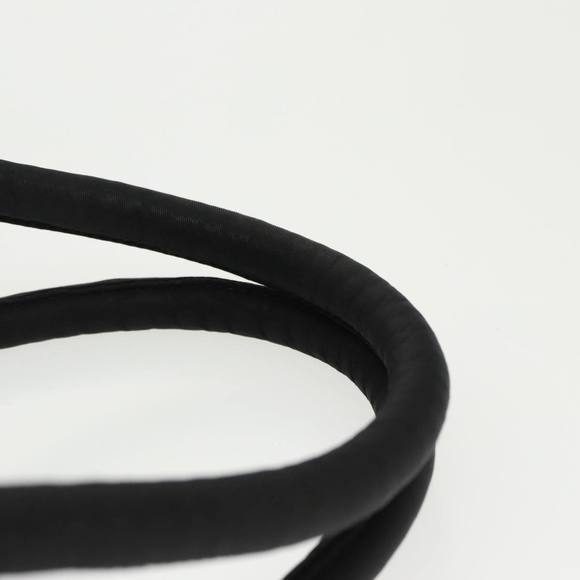 PRADA Hand Bag Nylon Black Silver Auth 97691 - Picture 8 of 16